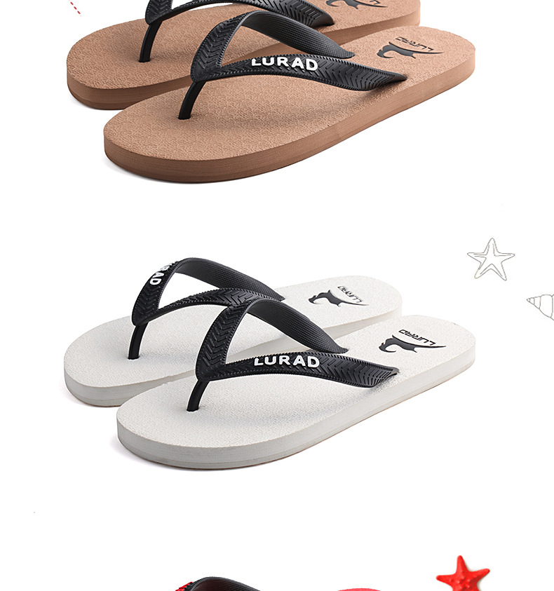 Men's Lightweight Non-Slip Beach Flip-Flops detail 4