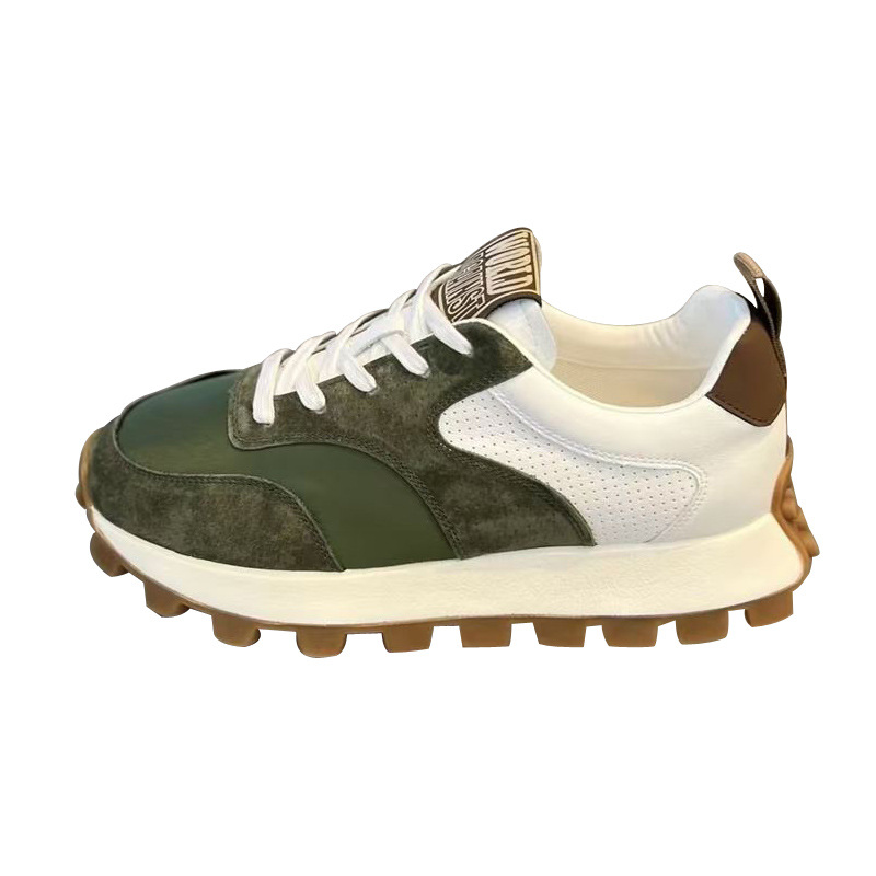 Zapatillas de deporte casuales unisex con plataforma y cordones retro 6