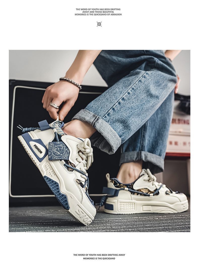 Unisex Chunky Plateau-Sneaker mit Schnürung – Freizeitschuhe detail 5