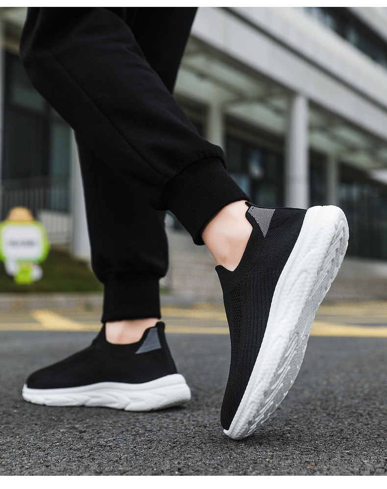 Men's Breathable Knit Slip-On Casual Shoes detail 2