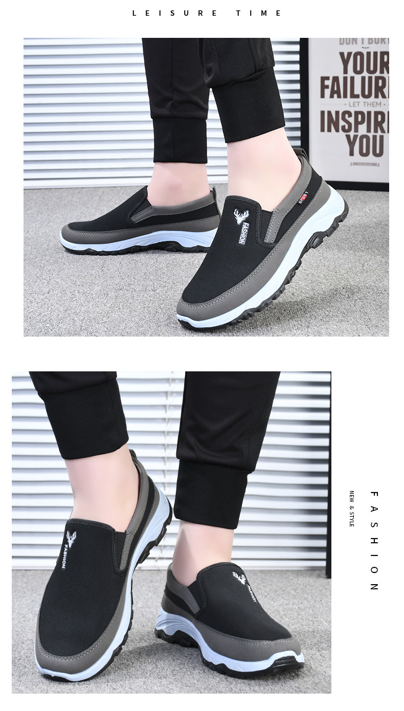 Atmungsaktive Mesh-Slip-On-Freizeitschuhe für Herren detail 5