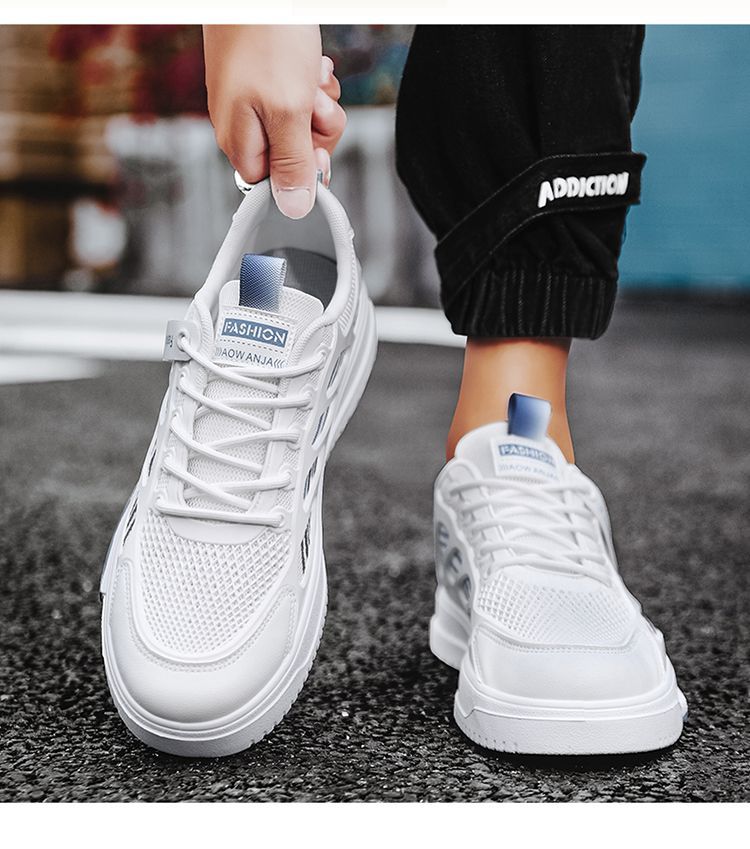 Atmungsaktive, leichte Schnür-Sneaker für Herren detail 10