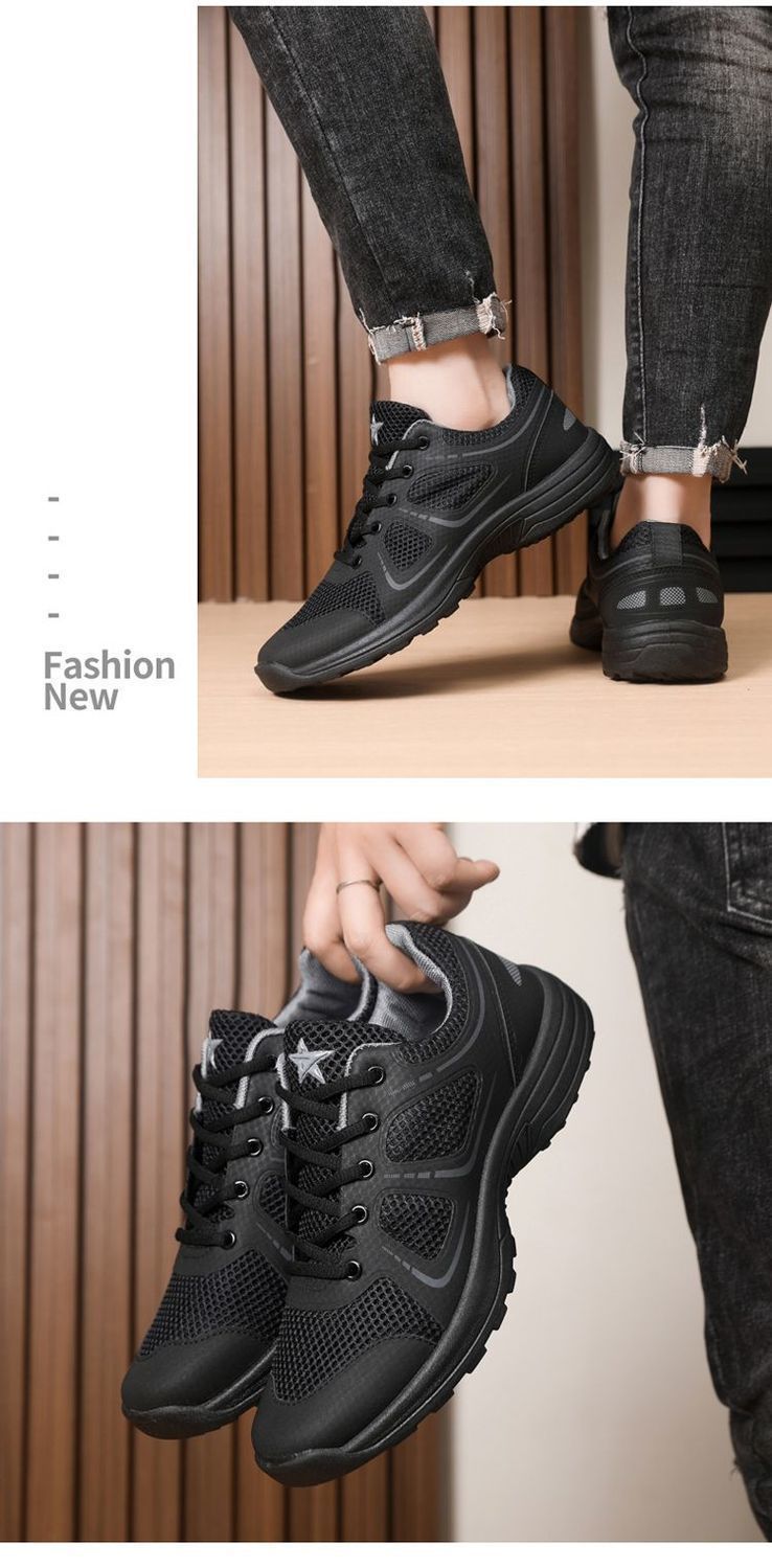 Men's Breathable Cushioned Lace-Up Athletic Shoes detail 14