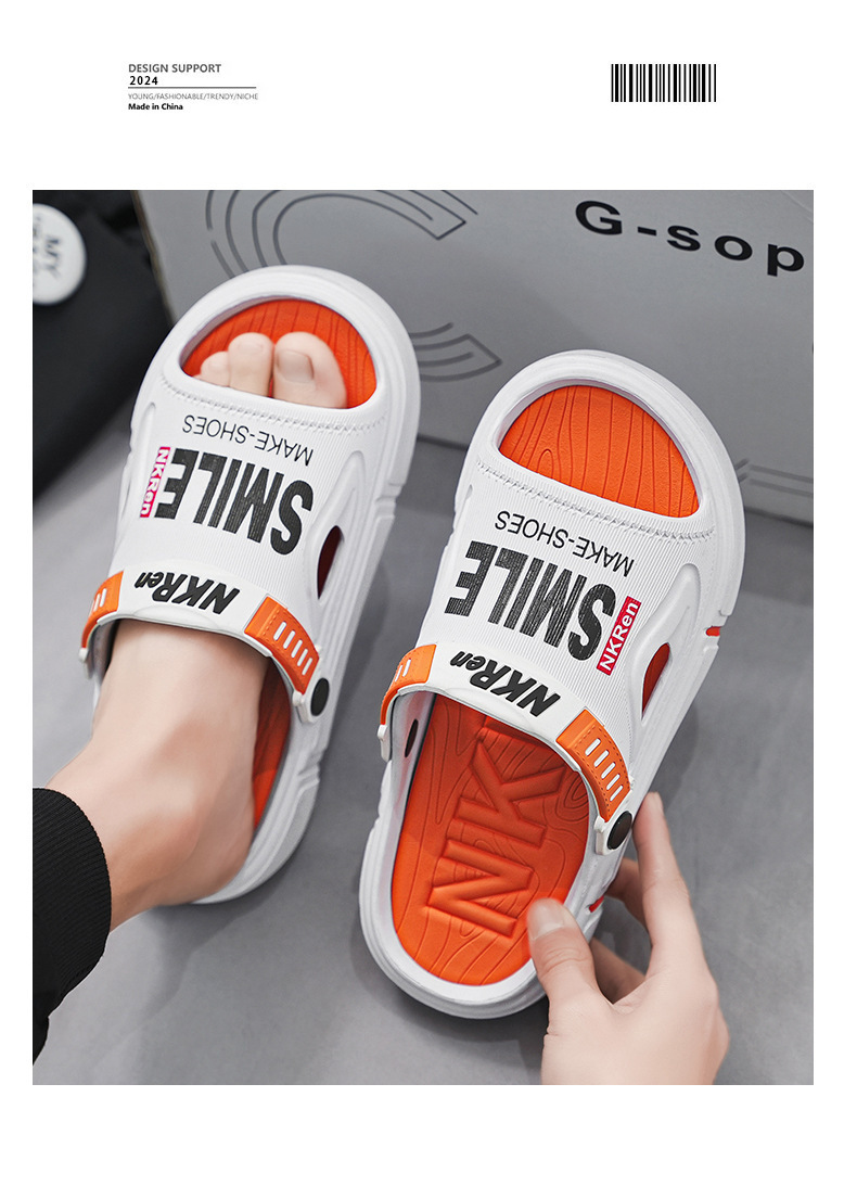 Lichtgewicht platform sandalen met open teen en demping voor heren detail 14