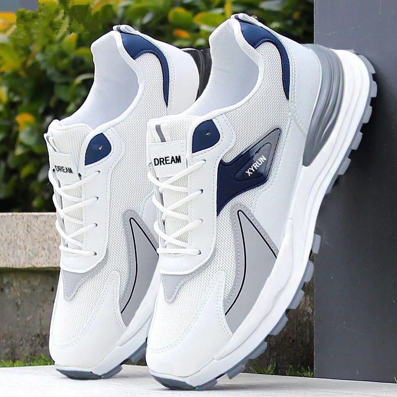 Men's Breathable Mesh Lace-Up Running Shoes