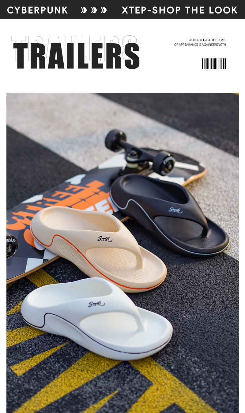 Men's Cushioned Waterproof Slip-On Flip-Flops detail 2