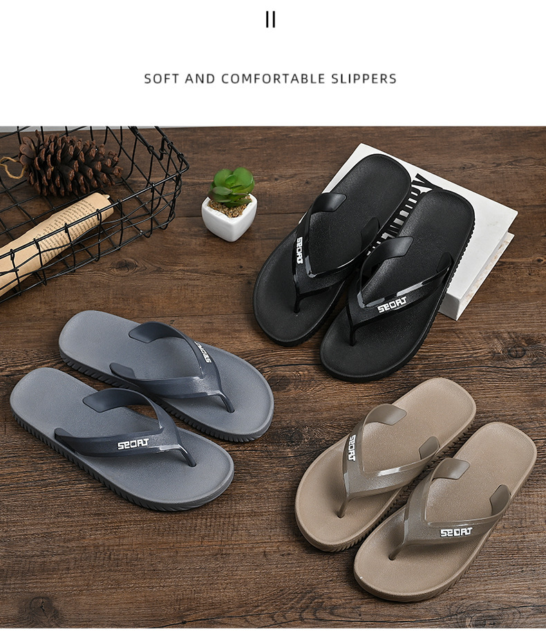 Men's Lightweight Waterproof Beach Flip-Flops detail 5