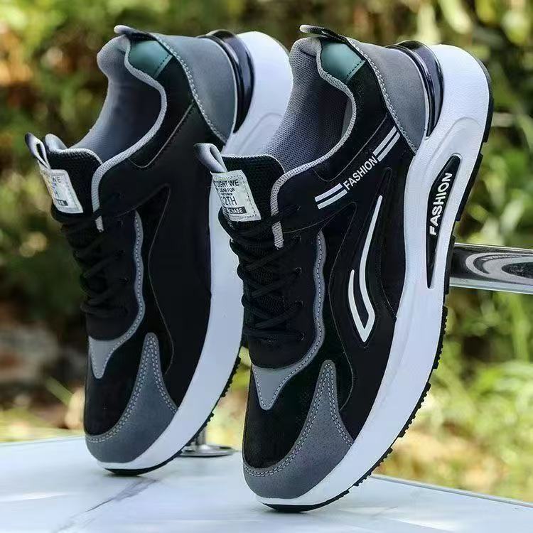 Sportliche Herren-Sneaker mit Blockfarben und Schnürung detail 6