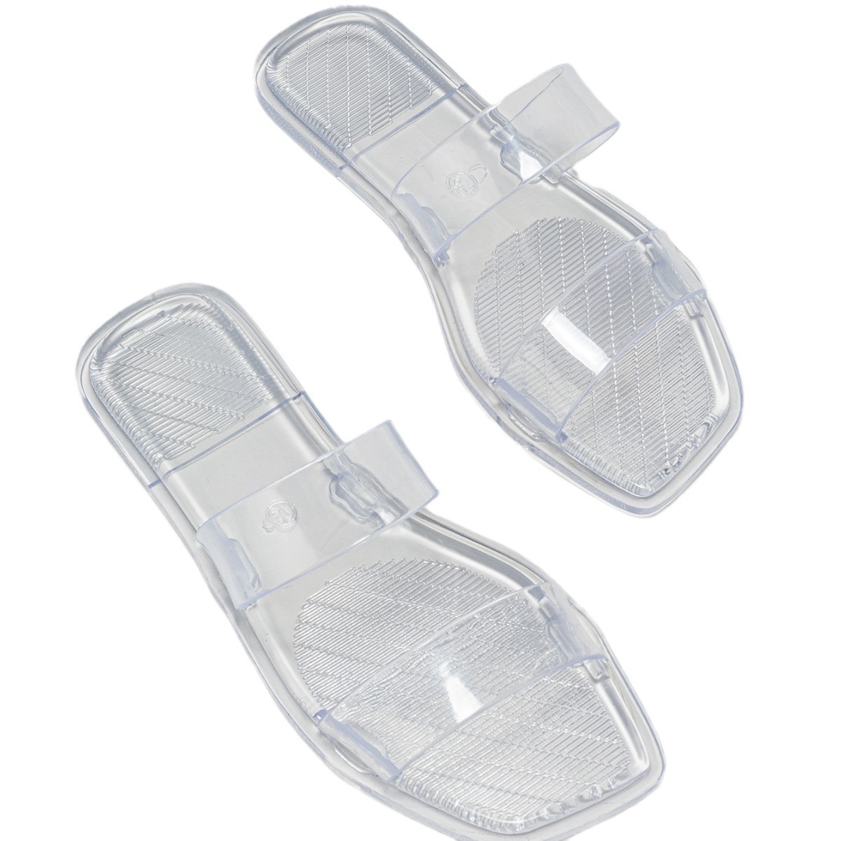 Waterdichte lichte platte instap-badslippers sandalen voor dames 6