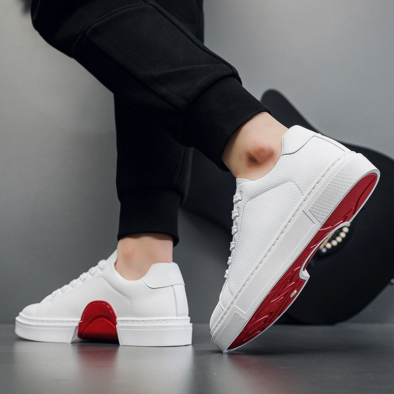 Herren Sneaker aus PU-Leder mit 3 Klettverschlüssen detail 2