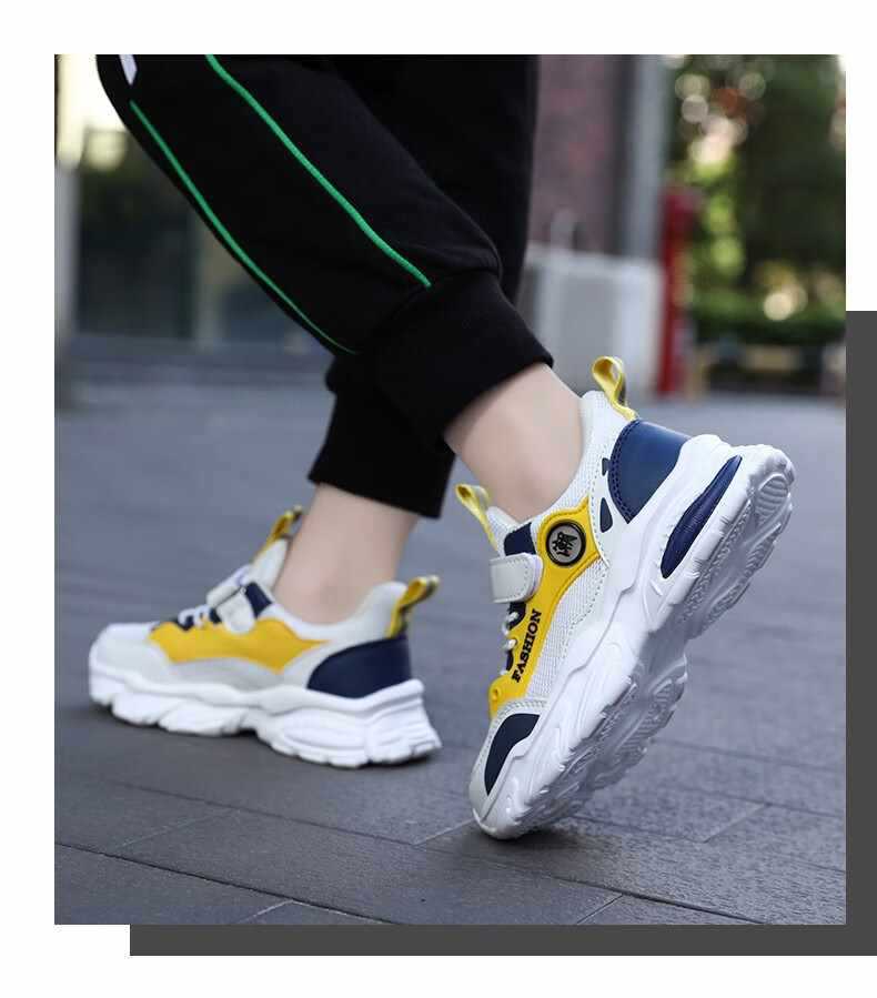 Atmungsaktive gedämpfte Laufschuhe für Kinder aus Mesh detail 12