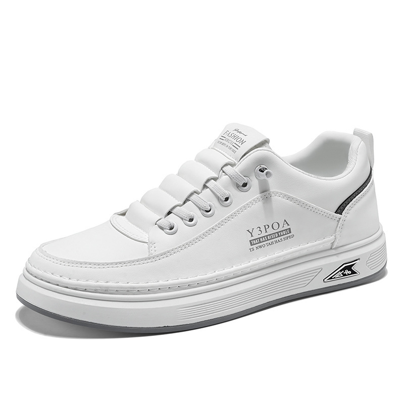 Klassische Herren-Freizeitschuhe mit Schnürung aus PU-Leder, Low-Top 6