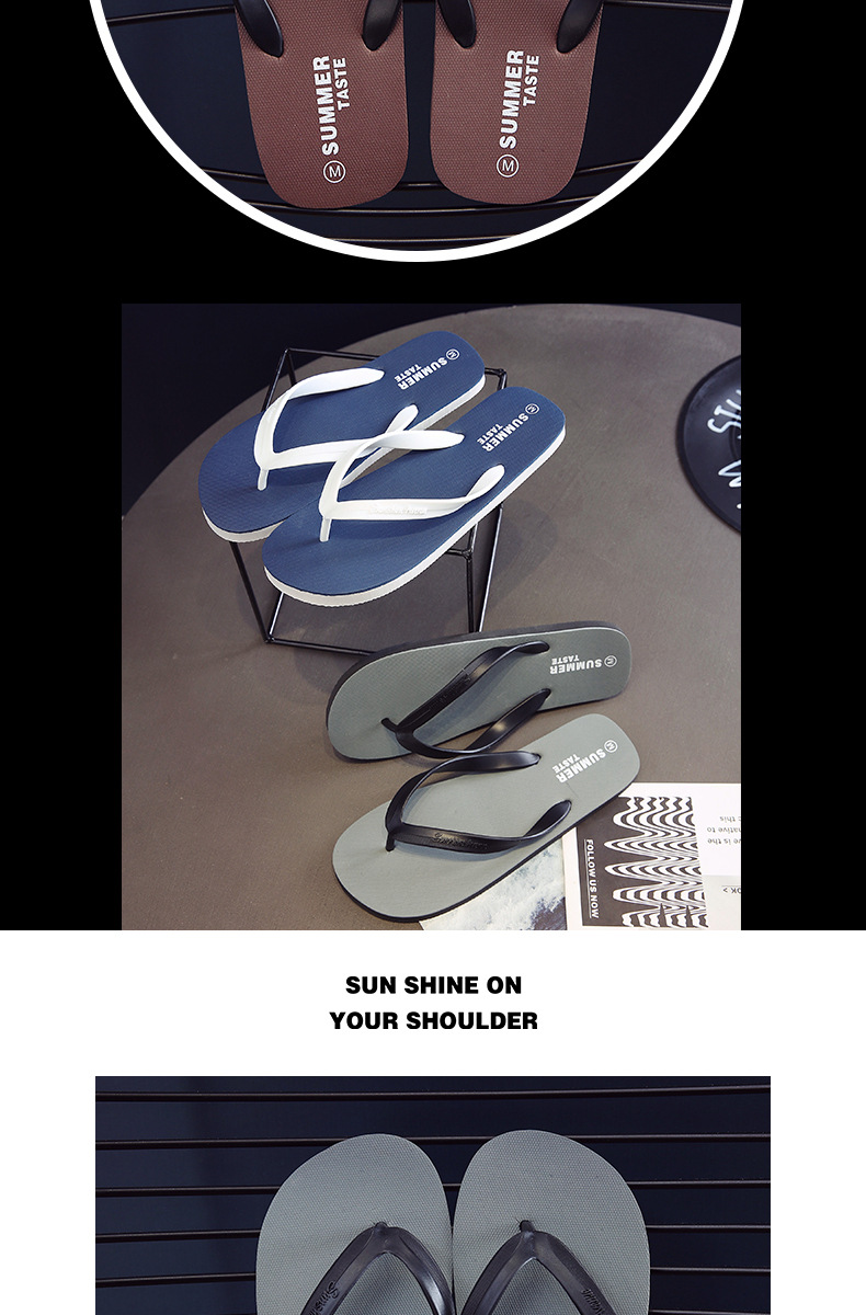 Unisex Lightweight Waterproof Casual Flip-Flops detail 4