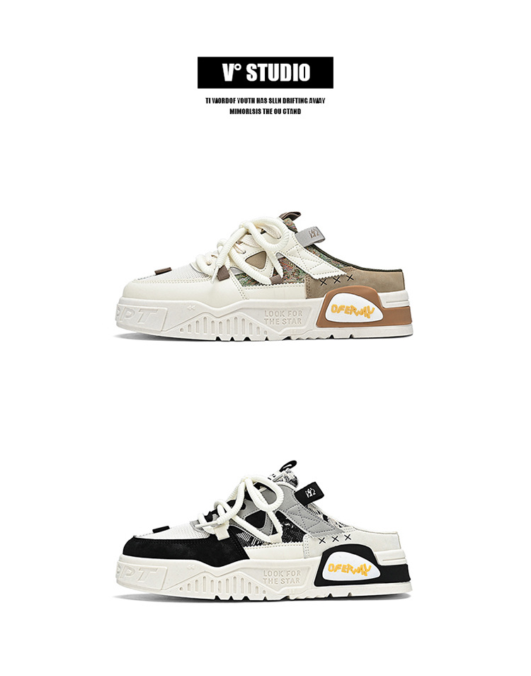 Chaussures casual sans lacets respirantes pour homme au design colorblock detail 3