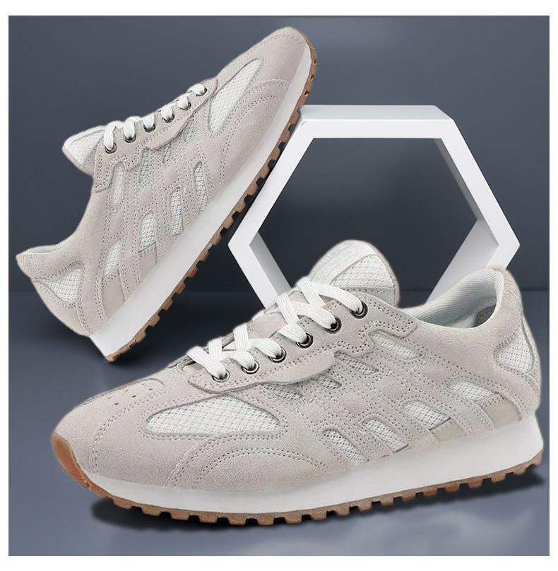 Men's Breathable Mesh Vintage Lace-Up Sneakers detail 11
