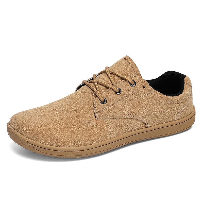 Scarpe casual basse stringate da uomo in pelle scamosciata 2