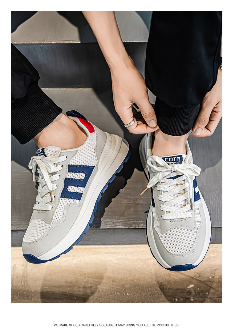 Zapatillas de deporte casuales transpirables de hombre con cordones detail 9