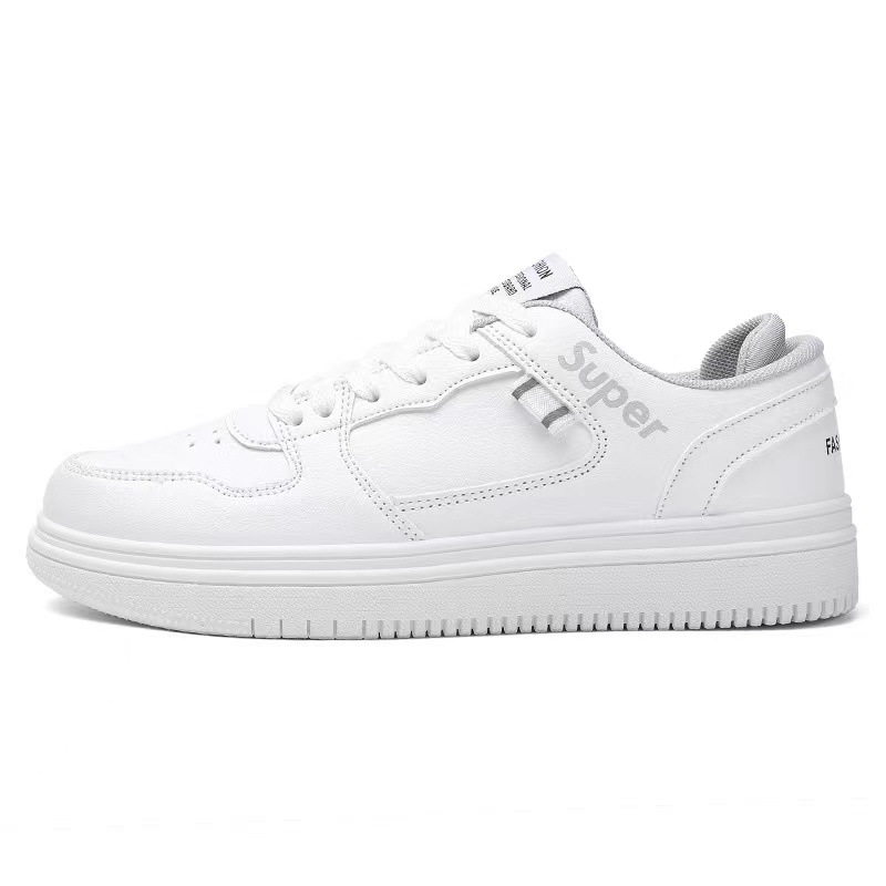 Lage vetersneakers voor heren van PU-leer 6