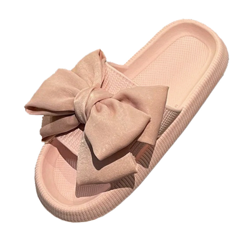 Dames plateau pantoffels met strik – Lichtgewicht & Gedempt 6