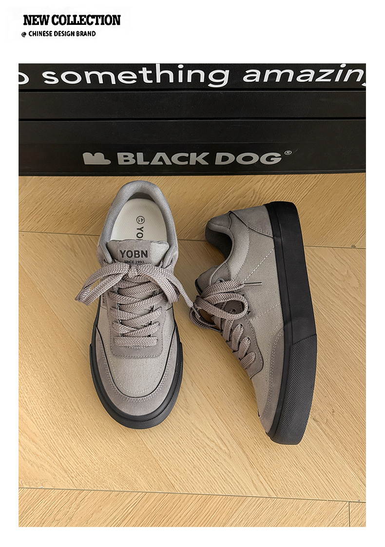 Men's Breathable Canvas Lace-Up Casual Shoes detail 13