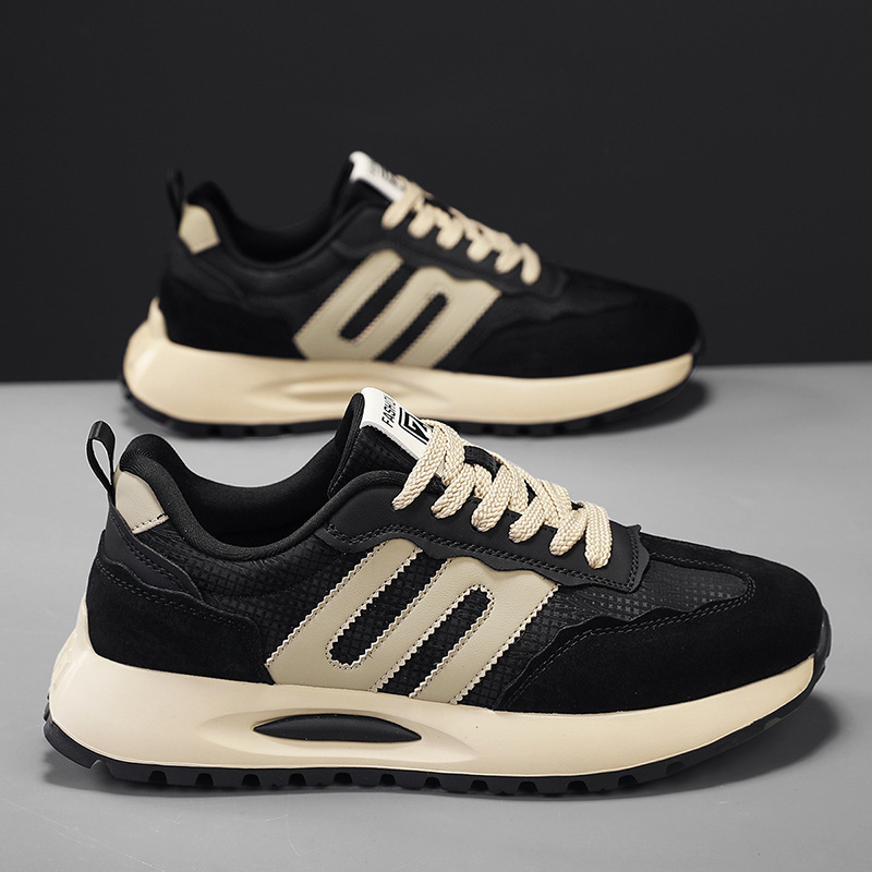 Scarpe casual da uomo ammortizzate e traspiranti con design color block 4