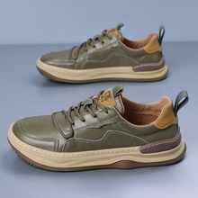 Scarpe casual da uomo in pelle stringate e antiscivolo detail 3
