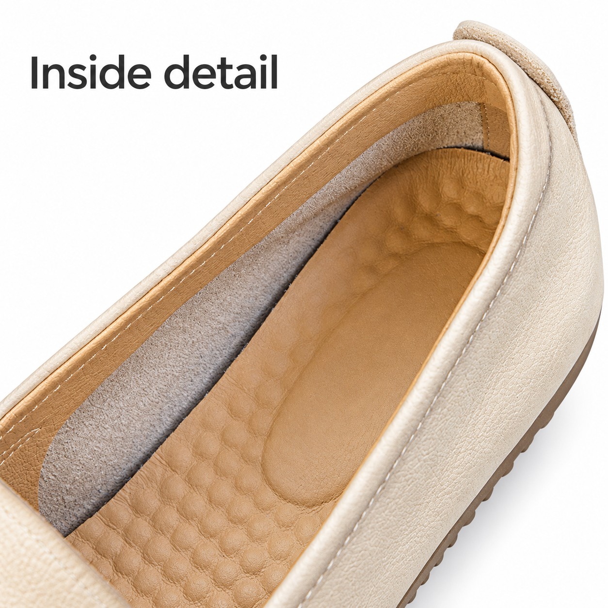 Women's Full-Grain Leather Bow Moccasin Flats detail 3