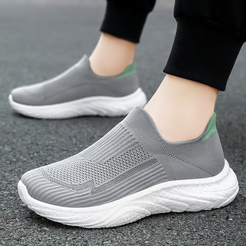 Atmungsaktive Slip-on-Freizeitschuhe aus Strick für Damen 3