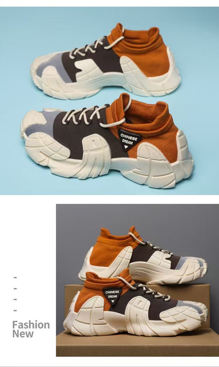 Chaussures casual plateforme unisexe en maille respirante detail 6