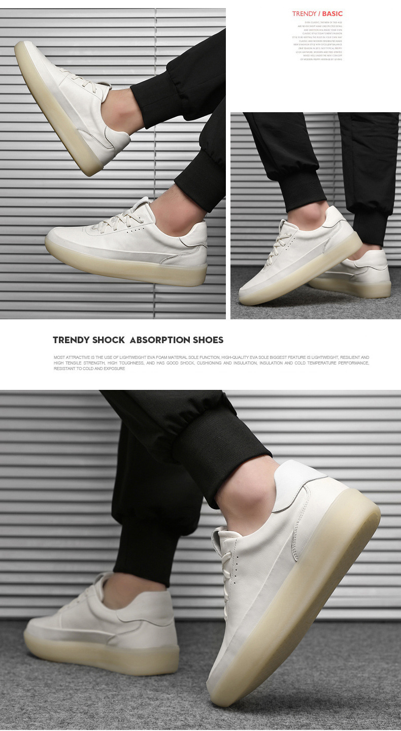 Minimalistische Schnür-Freizeitschuhe aus Leder für Herren detail 1
