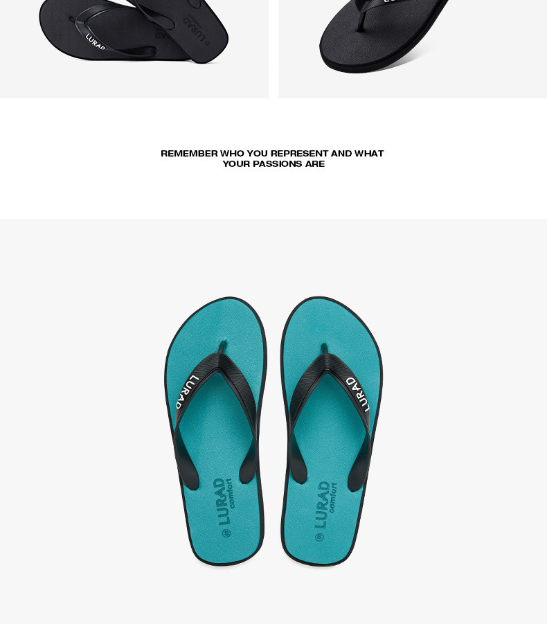 Men's Lightweight Waterproof Beach Flip-Flops detail 11