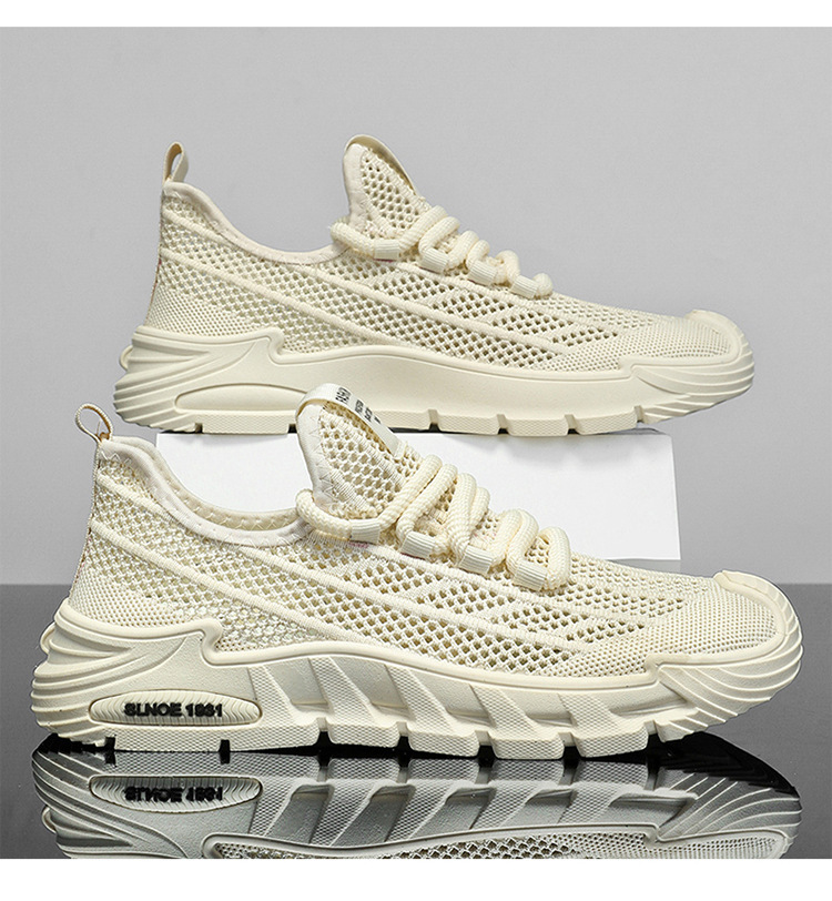 Chaussures casual pour homme en mesh respirant à semelle plateforme detail 5