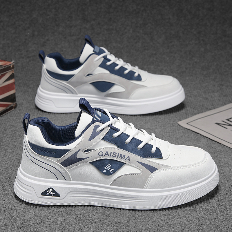Atmungsaktive Herren-Freizeitschuhe im Colorblock-Design mit Schnürung