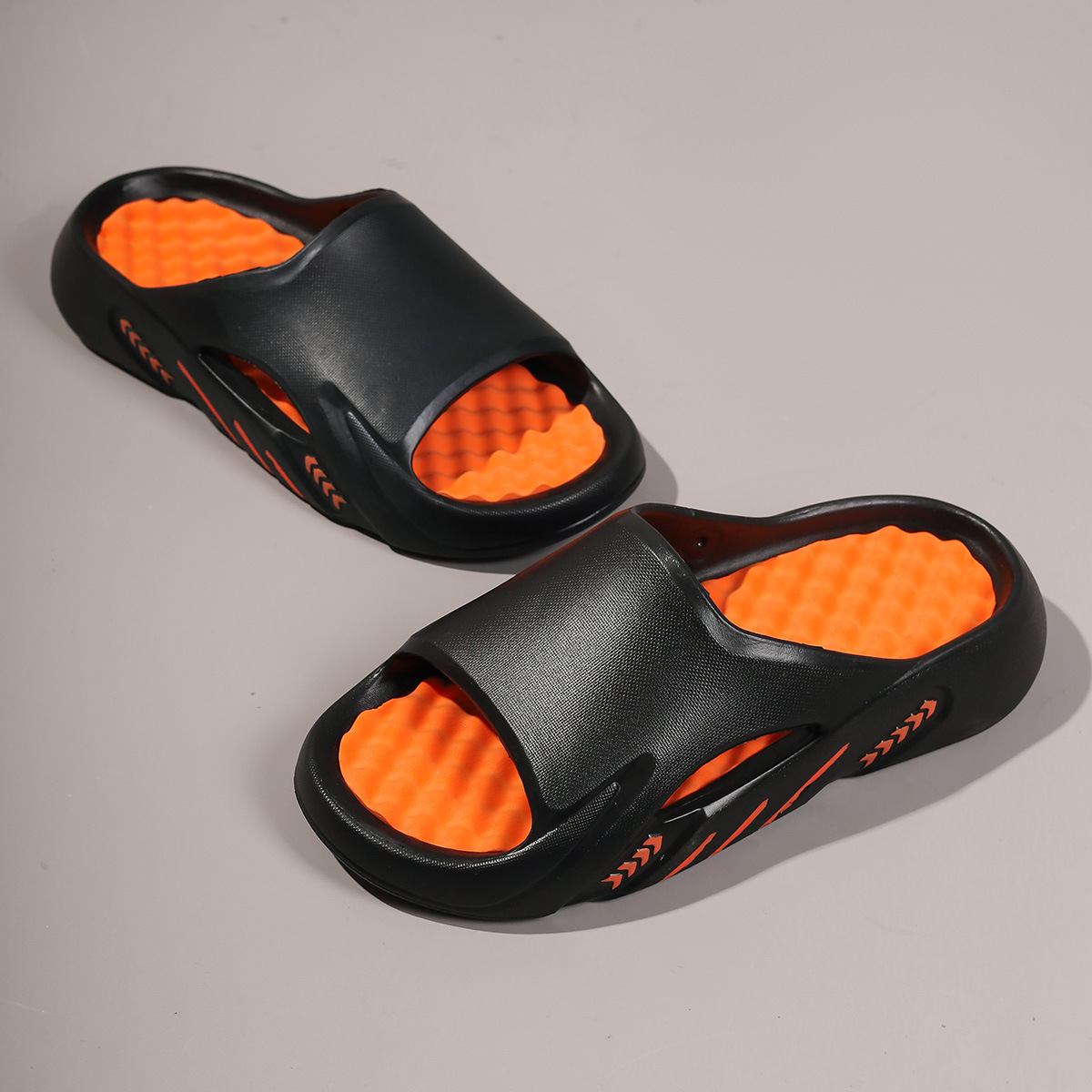 Pantofole unisex imbottite e leggere in EVA a punta aperta detail 11