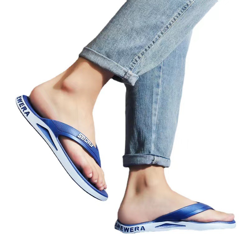 Men's Sporty Non-Slip Cushioned Beach Flip-Flops 6