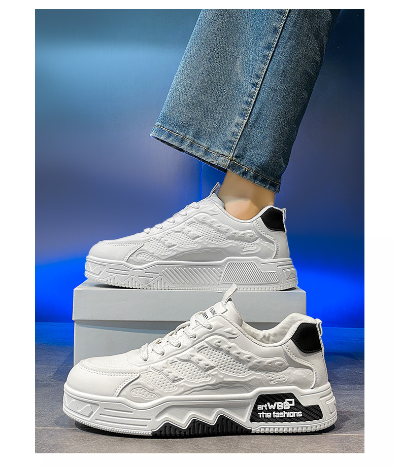 Sneakers chunky stringate da uomo – Scarpe casual antiscivolo detail 7