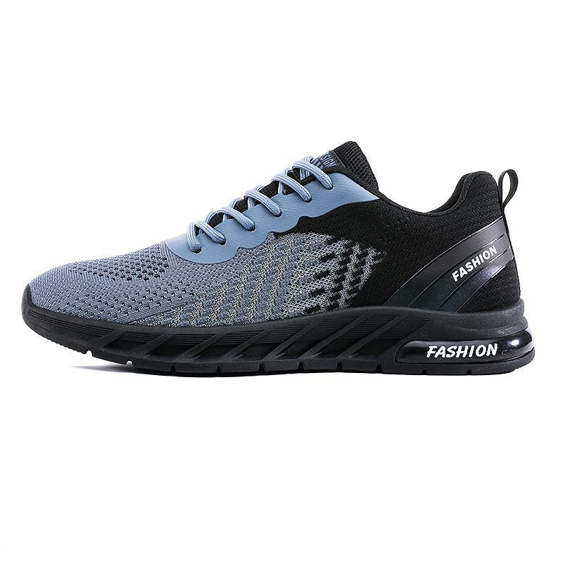 Men's Breathable Mesh Lace-Up Running Shoes 6