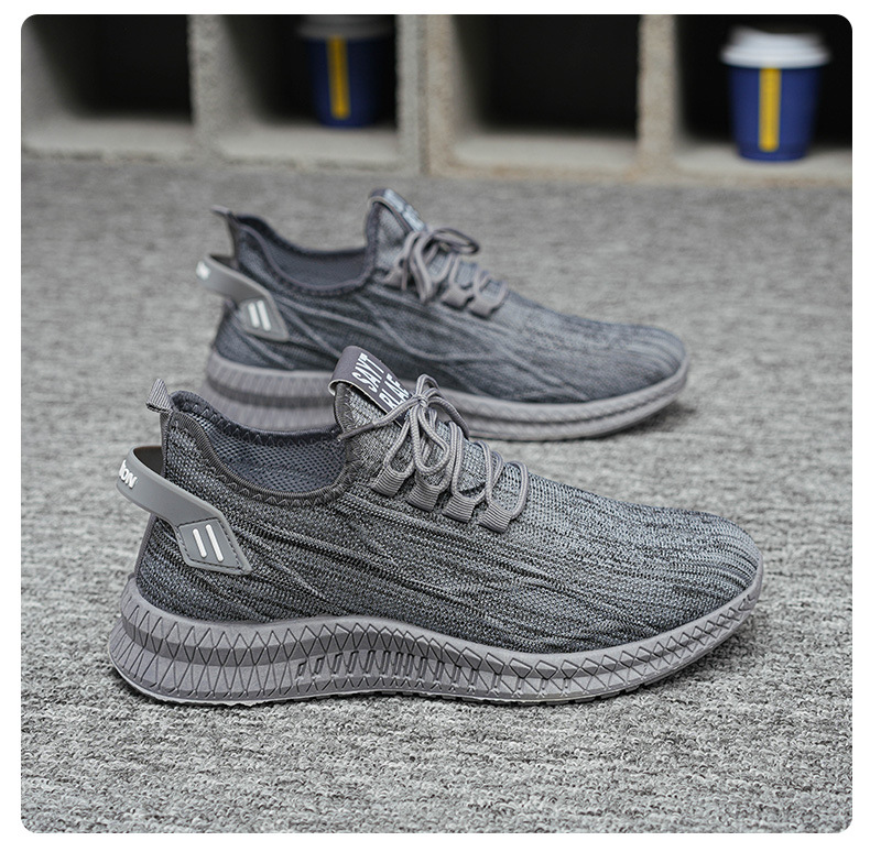 Men's Breathable Knit Lightweight Running Shoes detail 5