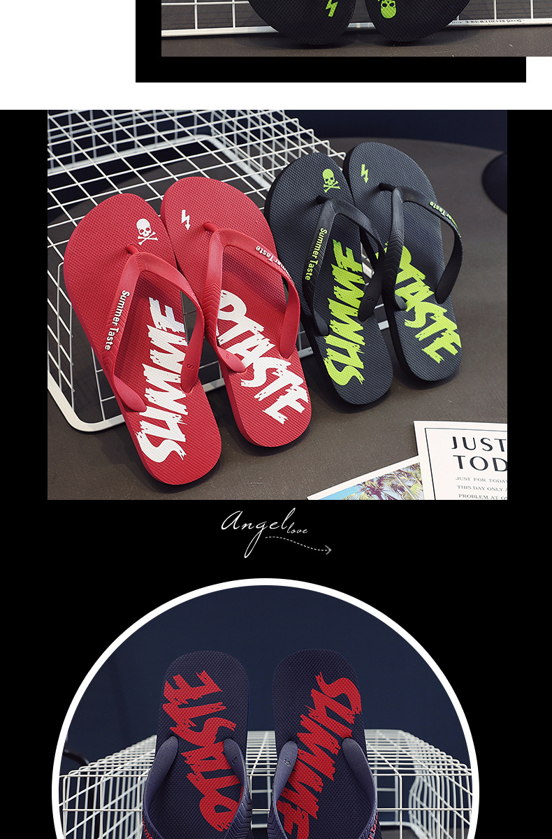 Men's Lightweight Quick-Dry Graphic Print Flip-Flops detail 3