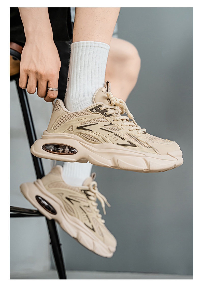 Sneakers da uomo con plateau ammortizzate in mesh traspirante detail 12