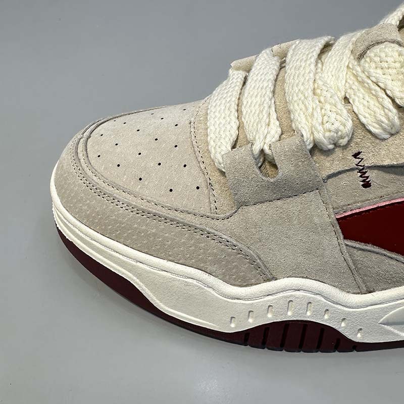 Zapatillas de skate unisex de ante con cordones y diseño color block detail 17