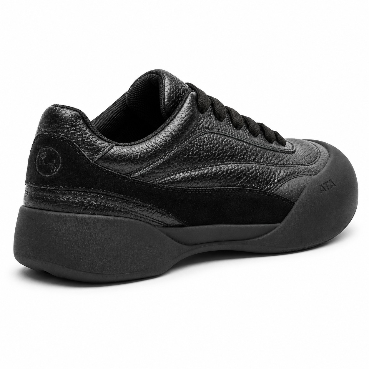 Unisex Full-Grain Leather Rubber Toe-Cap Lace-Up Casual Shoes 6