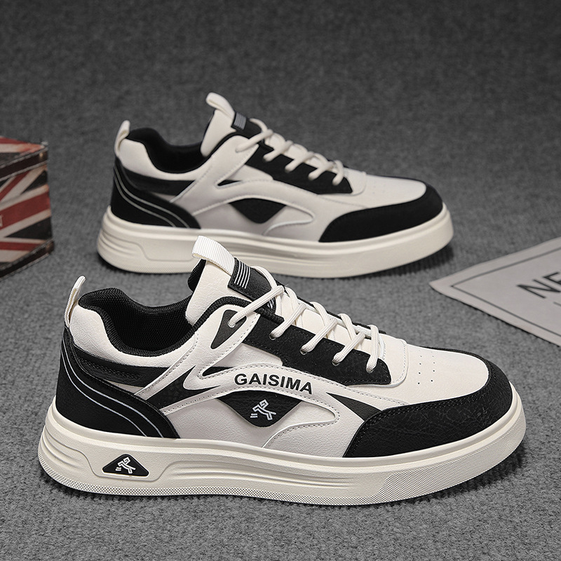 Scarpe casual da uomo stringate e traspiranti con design color block 4