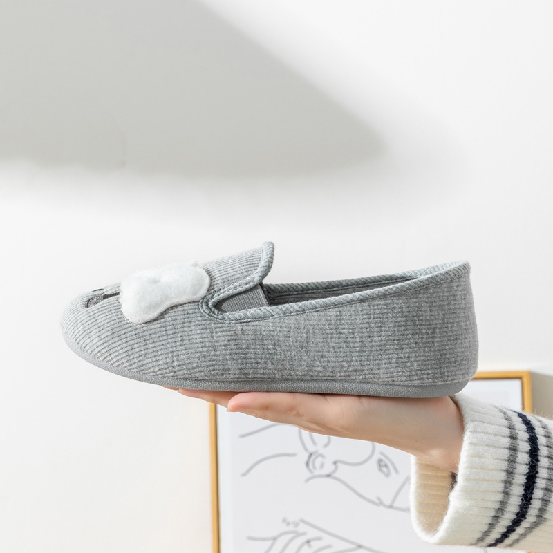 Women's Cozy Soft-Sole Cotton Slip-On Slippers detail 9