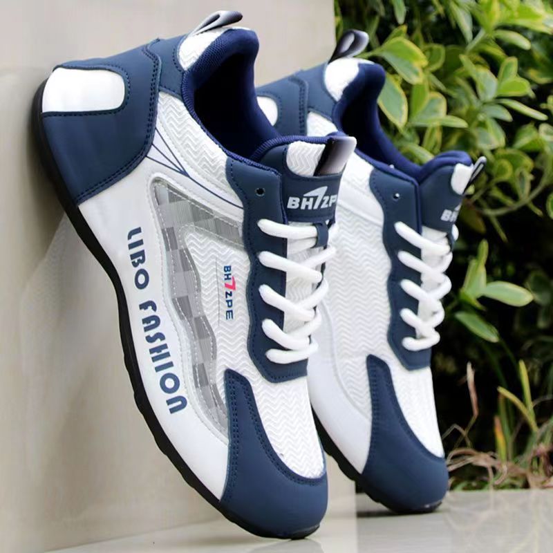 Men's Breathable Mesh Lace-Up Athletic Shoes