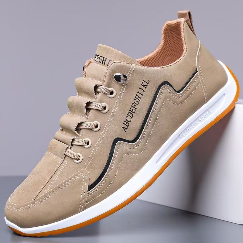 Herren Freizeitschuhe aus PU-Leder zum Schnüren