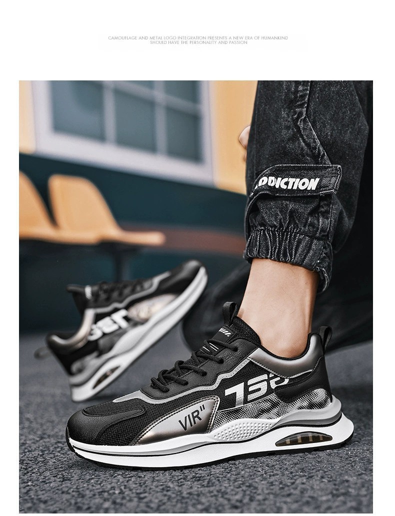 Atmungsaktive Herren-Sportschuhe mit Schnürung & Dämpfung detail 2