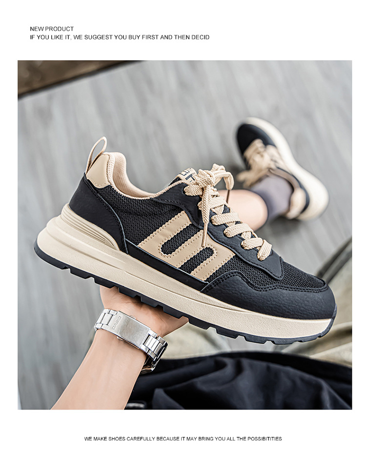 Zapatillas de deporte casuales transpirables de hombre con cordones detail 13