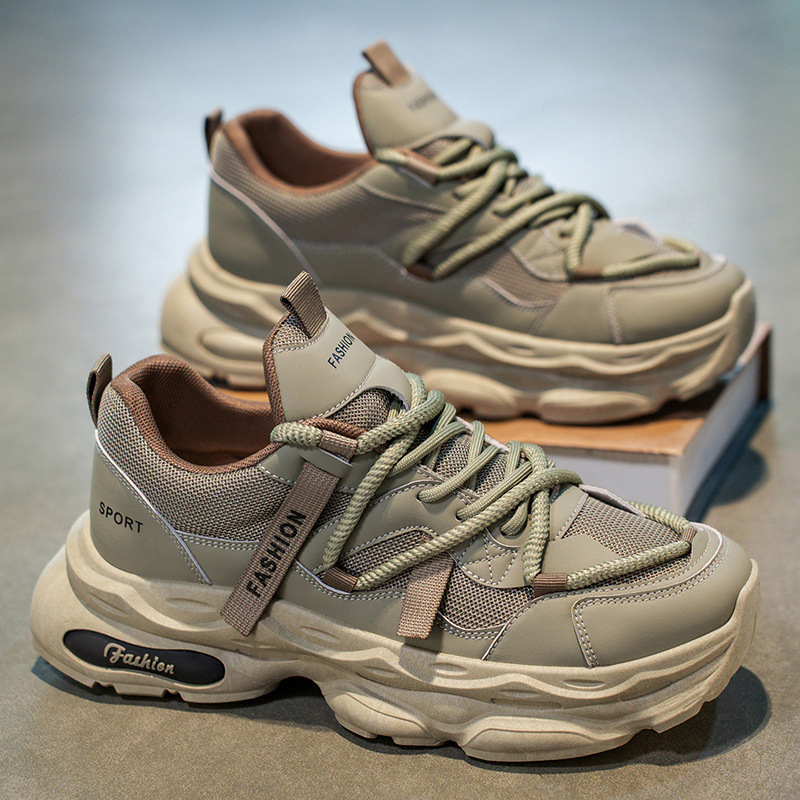 Atmungsaktive Chunky Plateau-Sneaker für Herren