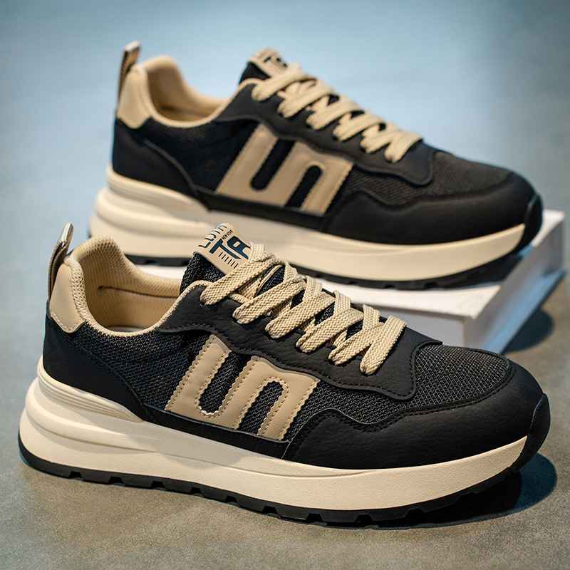 Zapatillas de deporte casuales transpirables de hombre con cordones 3